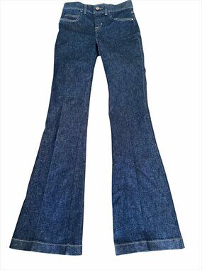EUC SPANX Skinny Flare Jeans | XS | Dark Wash | Sculpting Stretch Denim